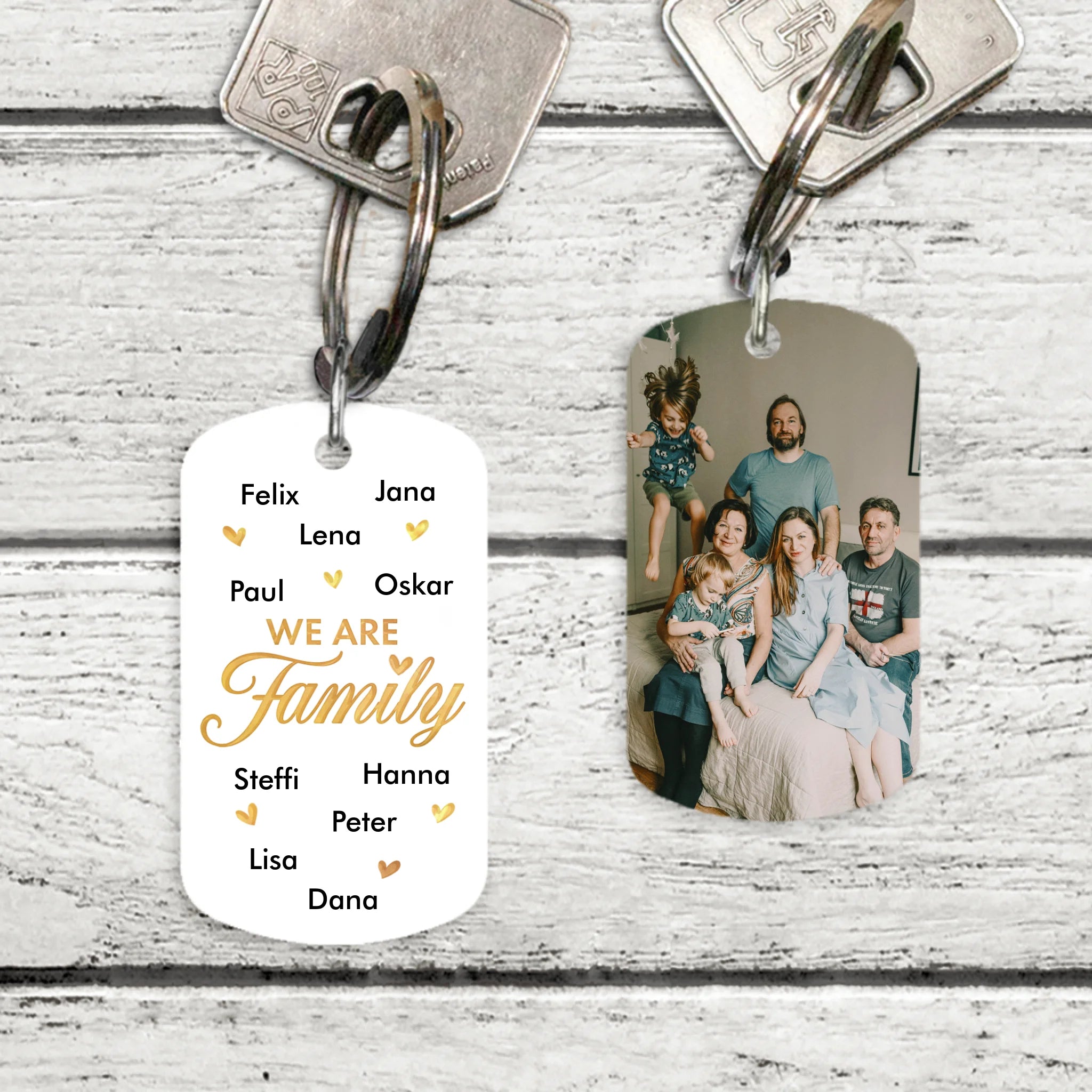 We are Family - Familien-Schlüsselanhänger