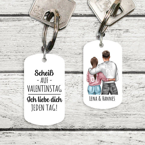 Jeder Tag - Paar-Schlüsselanhänger