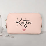 Mein Krimskrams - Personalisierte PU Kosmetiktasche mit Namens-Glanzfolie
