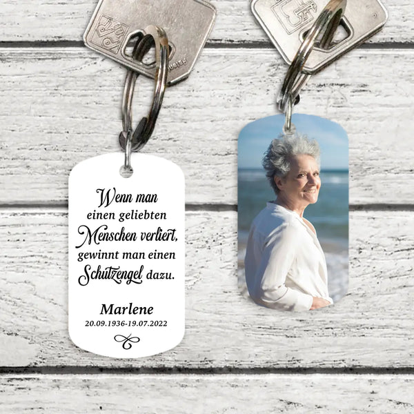 Trauer Schlüsselanhänger für Andenken als Verstorbene als Beerdigungsgeschenk von Love & Faith