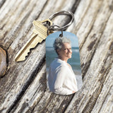 Trauer Schlüsselanhänger mit Foto für Andenken als Verstorbene als Beerdigungsgeschenk von Love & Faith