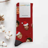 Frohes Fest - Personalisierte Socken mit eigenem Fotoupload als Weihnachtsgeschenk