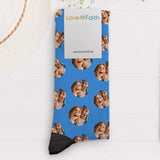 Valentins Socken - Personalisierte Socken mit Herzchen mit Foto Upload