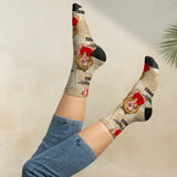 Offizielle Lesesocken  - Personalisierte Socken für Leseratten mit eigenem Clipart