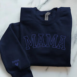 navyblauer Pullover personalisierbar - gefertigt von Love & Faith