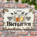 Biergarten - Outdoor-Türschild