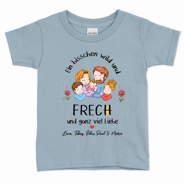 Meine Mama - Personalisiertes T-Shirt für Kinder mit süßer Familienzeichnung