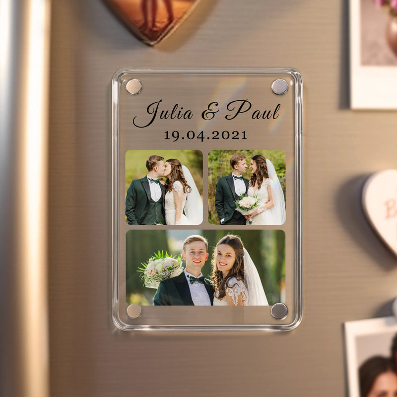 Acrylmagnet für Kühlschrank für bester Papa Geschenk personalisiert von Love & Faith
