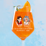 Beste Freunde - Personalisiertes Glas für Sommergetränke