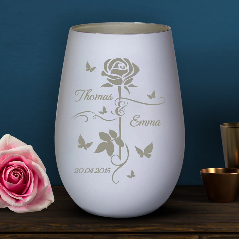 Liebes Rose - Paar-Windlicht