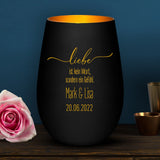 Liebe ist kein Wort - Paar-Windlicht