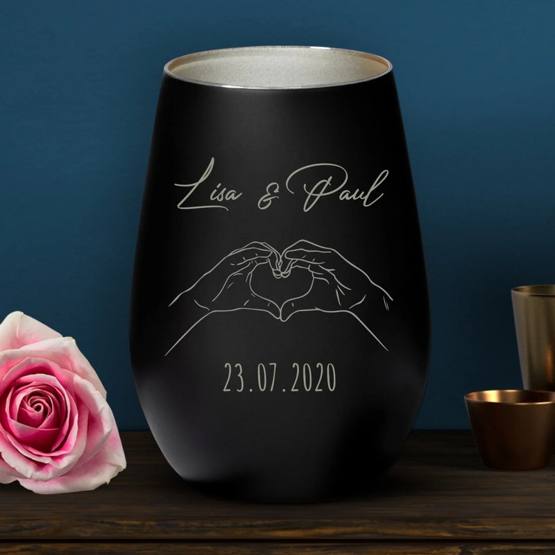 Wahre Liebe - Paar-Windlicht