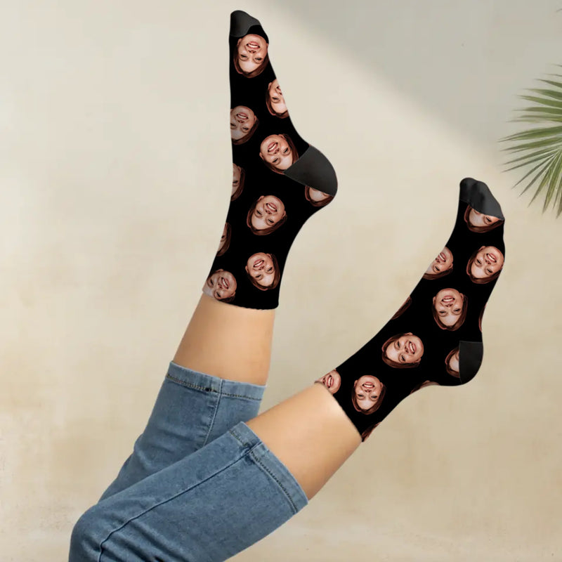 Socken mit eigenen Fotos gestalten 35-46 individuell gedruckt von Love & Faith