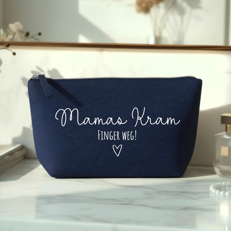 Mama Kram - Eltern-Kosmetiktasche Filz