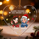 weihnachtsbaumschmuck personalisiert für freunde als Weihnachtsgeschenk gestalten mit Love & Faith