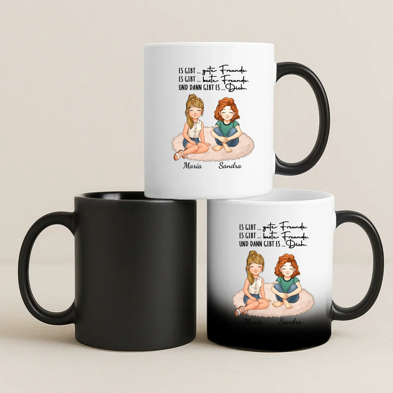 Personalisierte Freundinnen Tasse für bis zu 7 Personen individuell gestalten mit Love & Faith