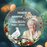 Personalisiertes Acryl Ornament zum Gedenken für die Familie Immer in unseren Herzen – Motiv 4