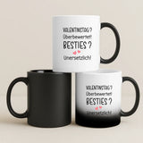 Weiße Tasse als Valentinstagsgeschenk für die BFF – individuelle Geschenkidee von Love & Faith