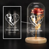 Ewige Rose in Glaskuppel als Valentinstagsgeschenk von Love & Faith