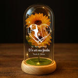 Ewige Sonnenblume in Glaskuppel als Valentinstagsgeschenk von Love & Faith