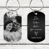 Ich liebe Dich - Personalisierter Schlüsselanhänger für Paare mit Foto