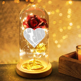 Ewige Rose in Glaskuppel als Valentinstagsgeschenk von Love & Faith