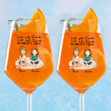 2er Set Personalisierte Weingläser für bis zu 7 Personen für deinen Drink von Love & Faith