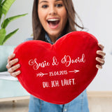 Du & Ich - Paar-Herzkissen