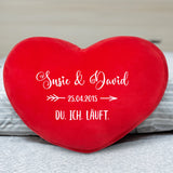 Du & Ich - Paar-Herzkissen