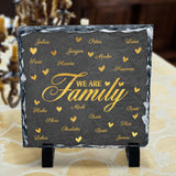 We are Family - Familien-Schieferplatte