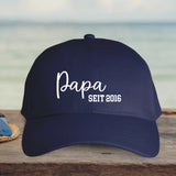 blaue Baseball Cap für Papa personalisiert von Love & Faith