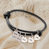 Freunde - Individuelles Lederarmband