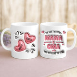 Personalisierte Tasse für Mama und Oma mit 3D Look