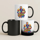 Magische Tasse mit Thermo-Farbwechsel und personalisiertem Namen – witzige Geschenkidee von Love & Faith