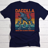 Dadzilla Eltern-T-Shirt personalisiert – Motivbeispiel, Geschenk für Papa zum Vatertag von Love & Faith