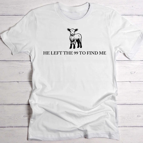 Retter - Personalisiertes T-Shirt für das verlorene Schaf nach Lukas 15:4,5 für Gläubige