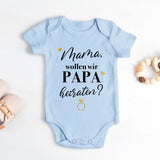 hellblau kurzarm Babybody personalisierbar mit Namen - gefertigt con Love & Faith