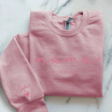 rosa Pullover personalisierbar - gefertigt von Love & Faith