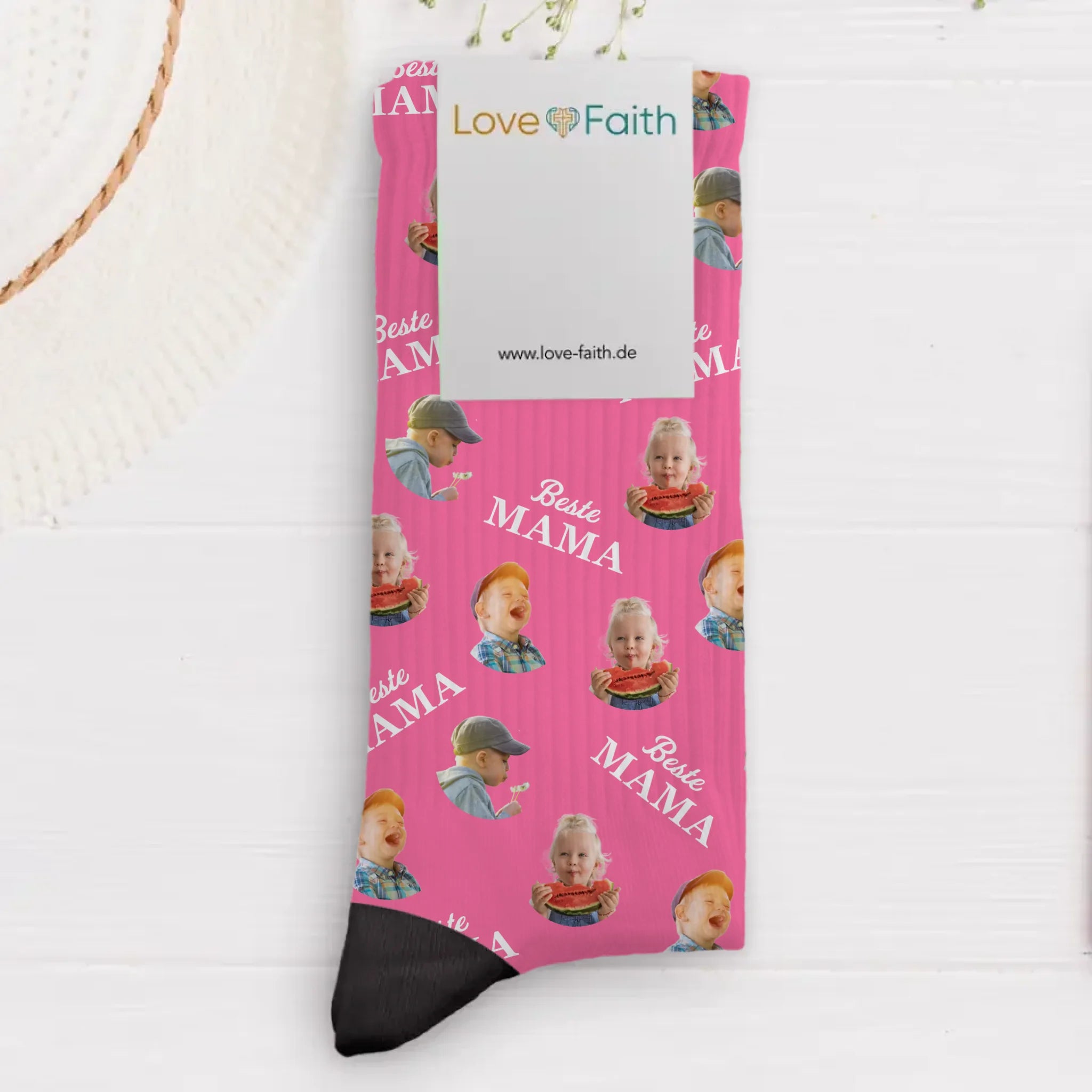 Socken mit eigenen Fotos für Papa zum Vatertag 43-46 individuell gedruckt von Love & Faith