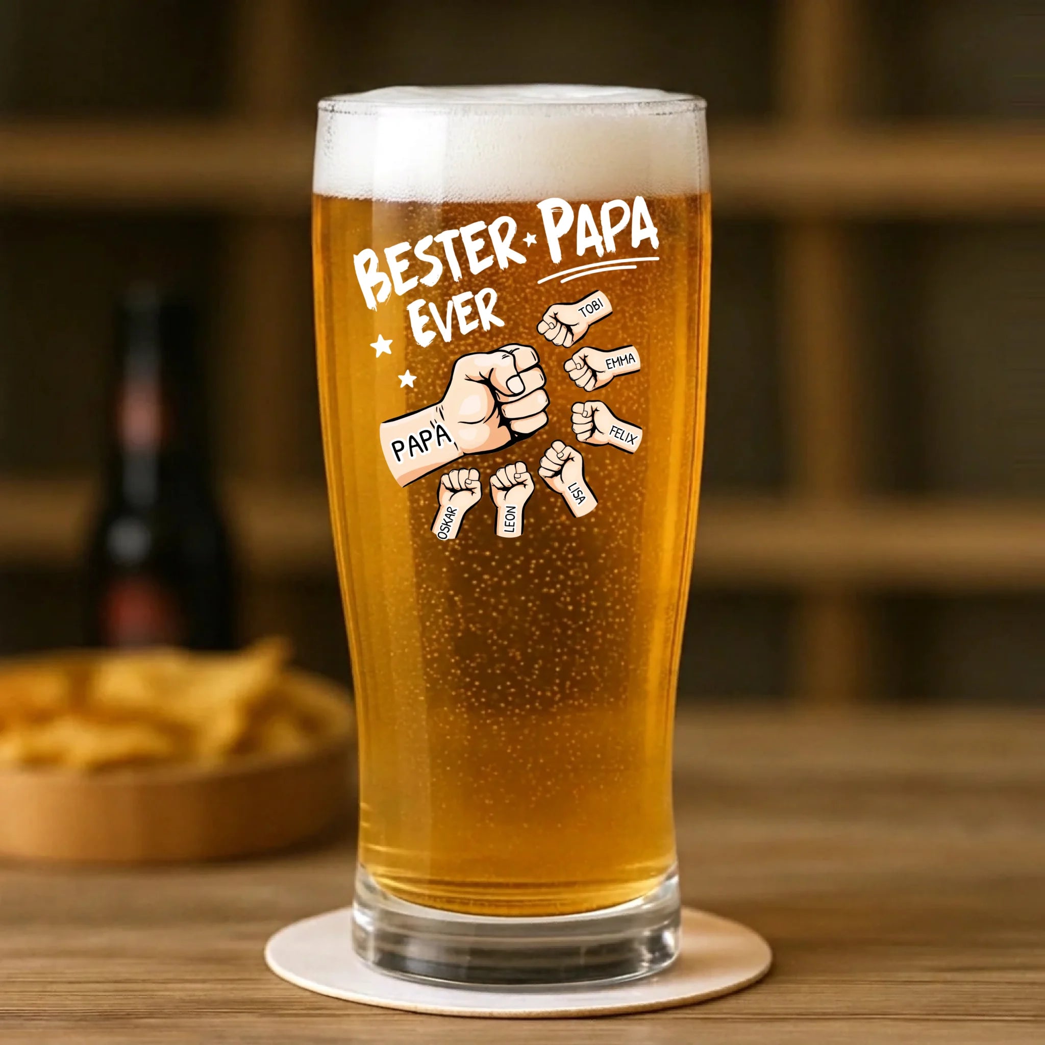 Personalisiertes Geschenk - Pilsglas 400ml - mit persönlichem Aufdruck