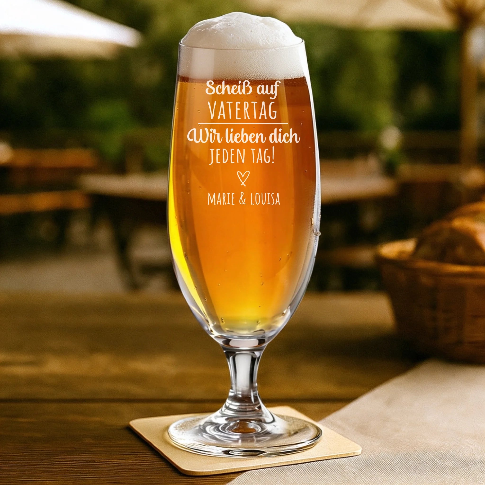 Personalisiertes Geschenk - Bierglas 330ml - mit persönlichem Aufdruck