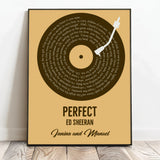 Personalisiertes Poster mit eurem Lieblingssong im Vinyl-Look Unser Song – Motiv 2