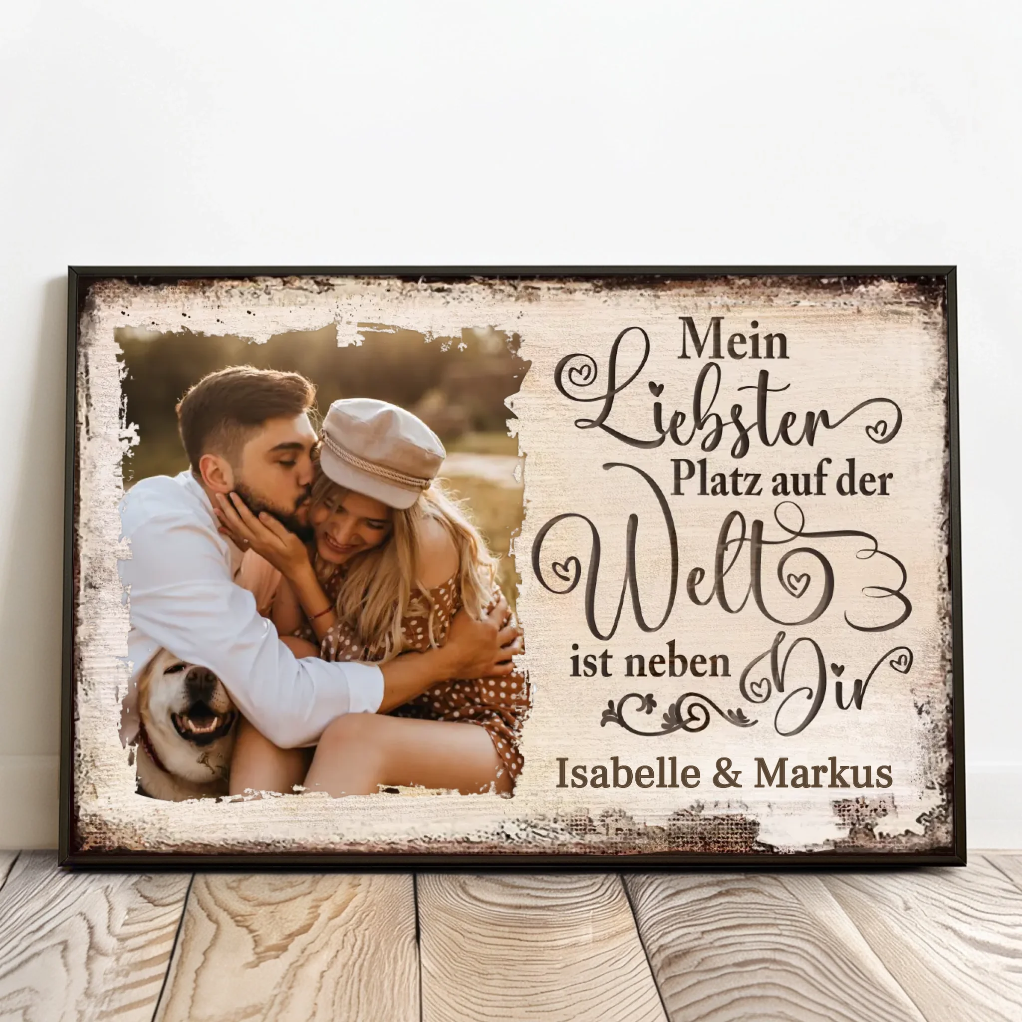 Personalisiertes Poster für Paare Neben dir