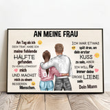 Personalisiertes Foto-Poster für Paare An meinen Schatz