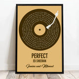 Personalisiertes Poster mit eurem Lieblingssong im Vinyl-Look Unser Song – Motiv 4