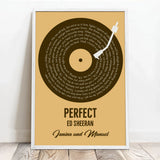 Personalisiertes Poster mit eurem Lieblingssong im Vinyl-Look Unser Song – Motiv 7