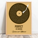 Personalisiertes Poster mit eurem Lieblingssong im Vinyl-Look Unser Song – Motiv 11