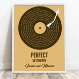 Personalisiertes Poster mit eurem Lieblingssong im Vinyl-Look Unser Song – Motiv 8