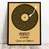 Personalisiertes Poster mit eurem Lieblingssong im Vinyl-Look Unser Song – Motiv 5