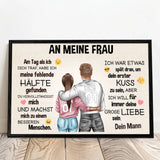 Personalisiertes Foto-Poster für Paare An meinen Schatz – Motiv 4